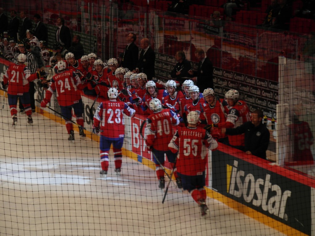 Norway scoring goal against Germany Hockey World Championships